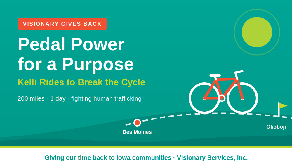 Visionary Gives Back: Kelli's 200-Mile Mission to Break the Cycle
